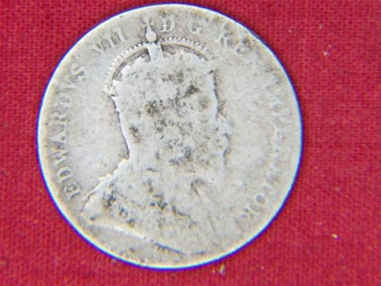 1907 canadian 10 Cent Silver