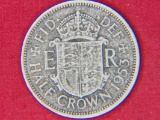 1953 1/2 Crown Great Britian