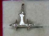 .925 Unisex Barbell Pendant