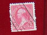 1895 2 Cent Red Washington Stamp