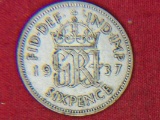 1937 Great Britian 6 Pence