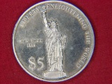 $5.00 U.S. Republic Of Liberia