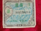 One Yen Military Script World War 2