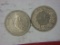1968 & 1969 2 Francs Helvetia