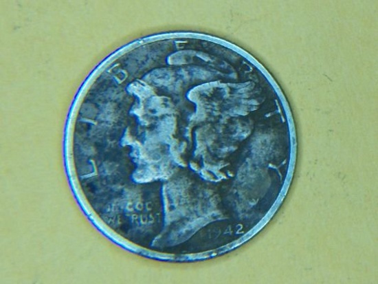 1942 D Mercury Dime