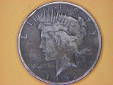 1922 Peace Dollar 90% Silver