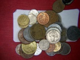 Bag Of 36 Unsearched Foreign Coins
