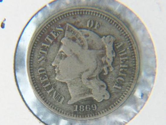 1869 3 Cent Nickel