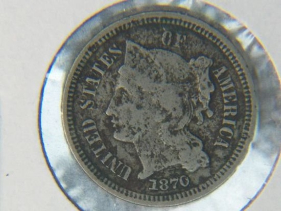 1870 3 Cent Nickel