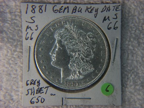 1881 S Morgan Dollar