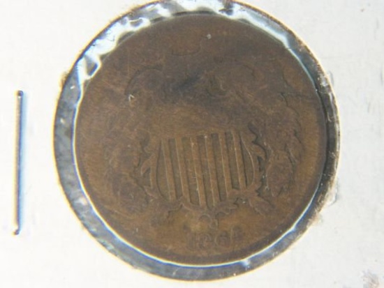 1864 2 Cent Copper