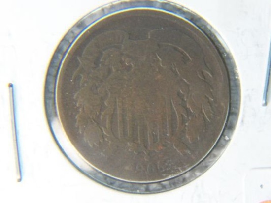 1865 2 Cent Copper