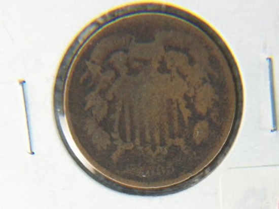 1865 2 Cent Copper