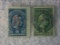 United States Internal Revenue Service One Dollar And Five Dollar Stamps
