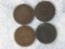 (4) Indian Head Cents