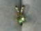 14 Karat Yellow Gold Ladies 15 Point Peridot Pendant