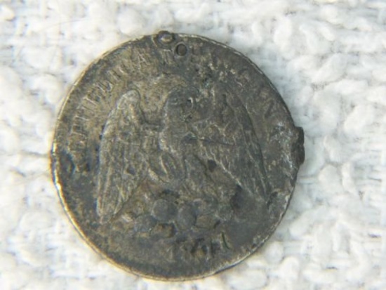 1871 5 Centavos Mexico