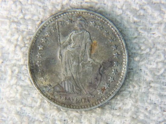1940 Switzerland 2 Franc Silver