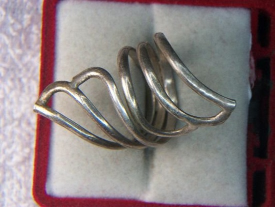 .925 Ladies Large Swirl Ring
