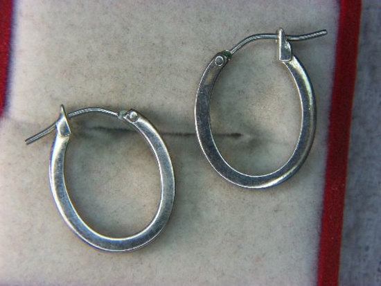 .925 Ladies Hoop Earrings