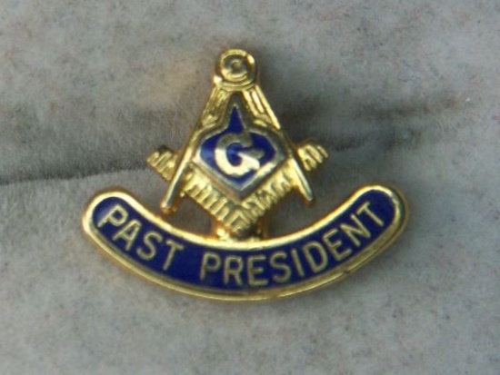 Man's Masonic Past President Tie Pin