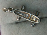 .925 Ladies Skateboard Charm