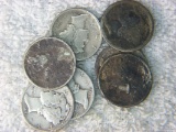 (7) Silver Mercury Dimes