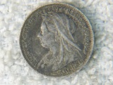 1896 Great Britain 3 Pence Silver