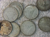 (9) Canadian Silver Dimes