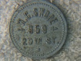 W. C. Swope 959 29th St. Five Cent Bottle Token