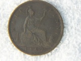 1862 Great Britain Half Penny