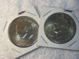 (2) 1971 Eisenhower Dollars