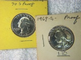 1969 S And 1970 S Washington Quarter Proofs