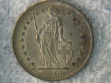 1945 Switzerland 1 Franc Silver