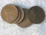 (6) 1917 D Lincoln Cents