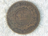 1861 Nova Scotia 1 Penny