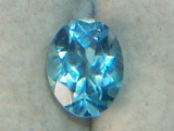 2 Carat Oval Blue Topaz