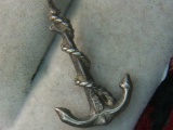 .925 Men's Twisted Anchor Pendant