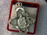 .925 Unisex Blessed Mother Pendant