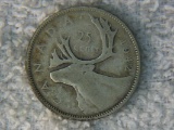 1942 Canadian Silver Quarter