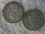 1945 And 1947 Canadian Silver Quarters