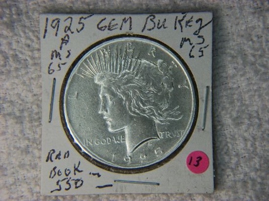 1925 P Peace Dollar