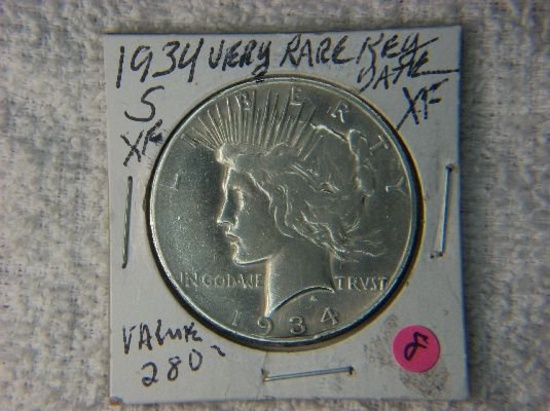 1934 S Peace Dollar