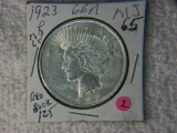 1923 P Peace Dollar