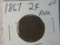 1867 2 Cent Copper World War 2 Era Coin