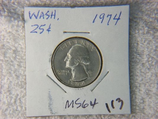 1974 Washington Quarter