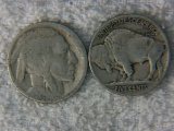 1937 Buffalo Nickel & 1 No Date Buffalo Nickel