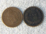 (2) 1897 & 1905 Indian Head Cents