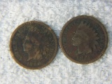 (2) 1889 & 1890 Indian Head Cents