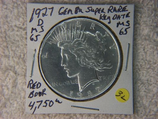 1927 D Peace Dollar